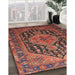 Traditional Rust Pink Persian Rug in Family Room, tr605