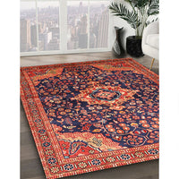 Traditional Copper Red Pink Persian Rug, tr606