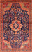 Machine Washable Traditional Copper Red Pink Rug, wshtr606