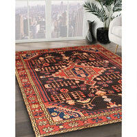 Traditional Saffron Red Persian Rug, tr607