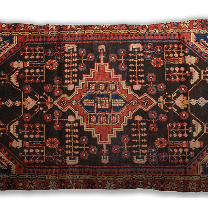Traditional Classic Rectangular Saffron Red Lumbar Throw Pillow, 13 inch by 19 inch, lbtr607
