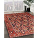 Machine Washable Traditional Rust Pink Rug in a Family Room, wshtr608
