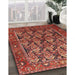 Traditional Rust Pink Persian Rug in Family Room, tr608