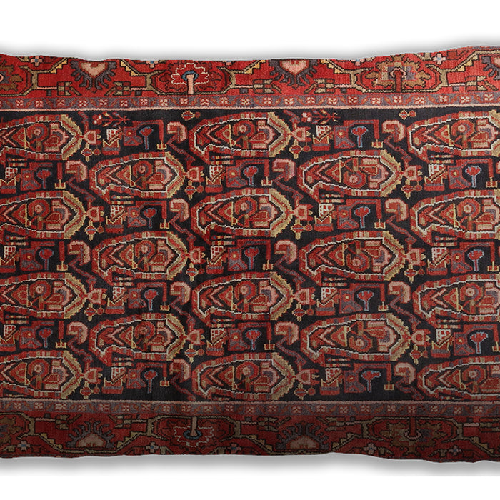 Traditional Classic Rectangular Rust Pink Lumbar Throw Pillow, 13 inch by 19 inch, lbtr608