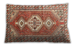 Traditional Classic Rectangular Mahogany Brown Lumbar Throw Pillow, 13 inch by 19 inch, lbtr609