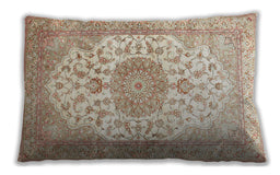 Traditional Classic Rectangular Light Gold Lumbar Throw Pillow, 13 inch by 19 inch, lbtr60