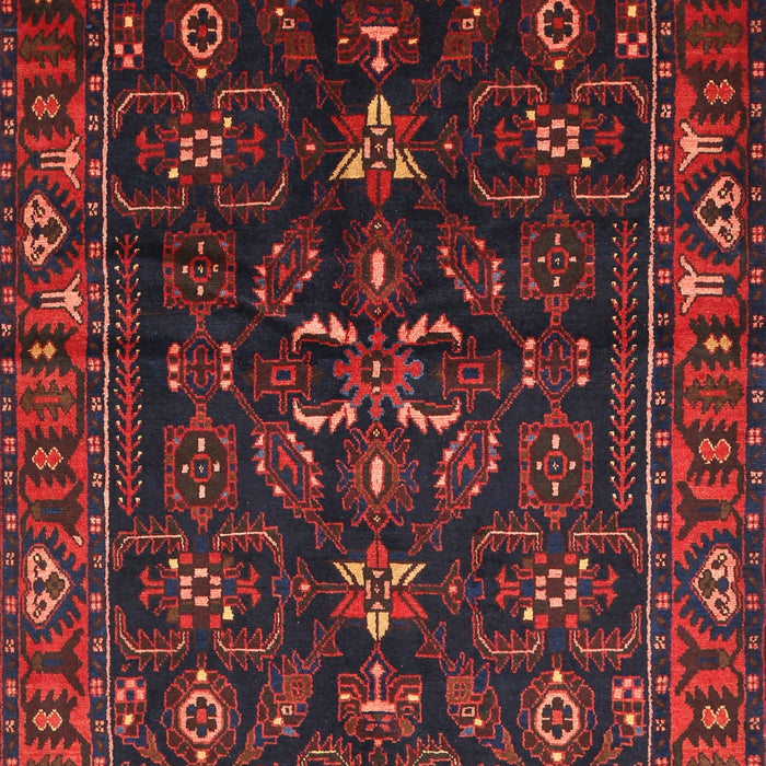 Machine Washable Traditional Tomato Red Rug, wshtr611