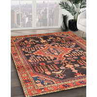 Traditional Saffron Red Persian Rug, tr612