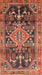 Machine Washable Traditional Saffron Red Rug, wshtr612