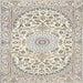 Square Traditional Gold Medallion Rug, tr618