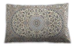 Traditional Classic Rectangular Golden Silk Gold Lumbar Throw Pillow, 13 inch by 19 inch, lbtr618