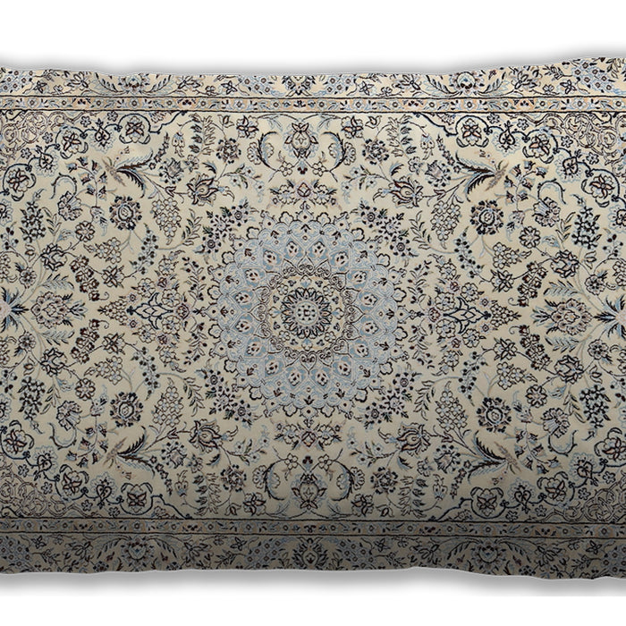 Traditional Classic Rectangular Golden Silk Gold Lumbar Throw Pillow, 13 inch by 19 inch, lbtr618