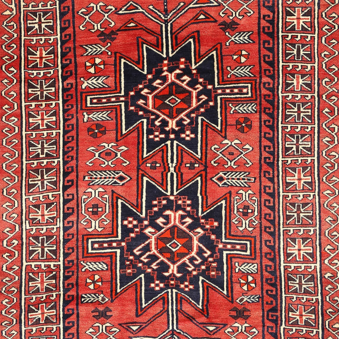 Traditional Orange Salmon Pink Persian Rug, tr620