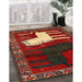 Traditional Brown Animal Rug in Family Room, tr621