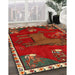 Traditional Red Animal Rug in Family Room, tr622