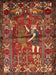 Traditional Red Animal Rug, tr625