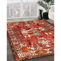 Traditional Red Animal Rug, tr627