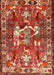 Machine Washable Traditional Red Rug, wshtr627