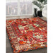 Machine Washable Traditional Red Rug in a Family Room, wshtr627