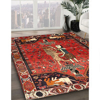 Traditional Red Animal Rug, tr628