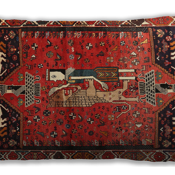 Traditional Classic Rectangular Tomato Red Lumbar Throw Pillow, 13 inch by 19 inch, lbtr628