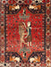 Traditional Red Animal Rug, tr628