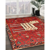 Traditional Red Animal Rug, tr630