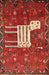 Machine Washable Traditional Red Rug, wshtr630