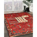 Traditional Red Animal Rug in Family Room, tr630