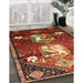 Traditional Red Animal Rug in Family Room, tr632