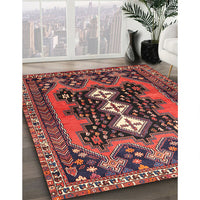 Traditional Saffron Red Persian Rug, tr633