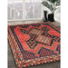 Traditional Red Persian Rug in Family Room, tr634
