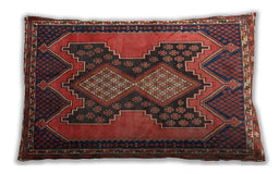 Traditional Classic Rectangular Tomato Red Lumbar Throw Pillow, 13 inch by 19 inch, lbtr634