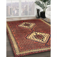 Traditional Bronze Brown Persian Rug, tr635
