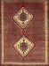 Machine Washable Traditional Bronze Brown Rug, wshtr635