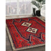 Traditional Red Persian Rug in Family Room, tr636