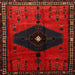 Square Traditional Bakers Brown Persian Rug, tr637