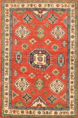 Machine Washable Traditional Red Rug, wshtr638