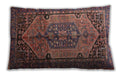 Traditional Classic Rectangular Copper Red Pink Lumbar Throw Pillow, 13 inch by 19 inch, lbtr639