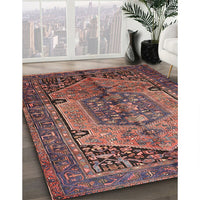 Traditional Copper Red Pink Persian Rug, tr639