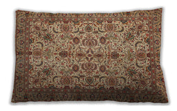 Traditional Classic Rectangular Dark Sienna Brown Lumbar Throw Pillow, 13 inch by 19 inch, lbtr63