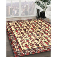 Traditional Saffron Red Persian Rug, tr641