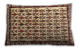 Traditional Classic Rectangular Saffron Red Lumbar Throw Pillow, 13 inch by 19 inch, lbtr641