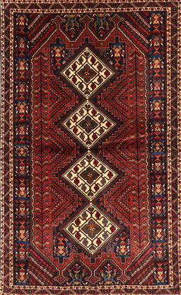 Machine Washable Traditional Sienna Brown Rug, wshtr642