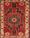 Machine Washable Traditional Red Rug, wshtr644