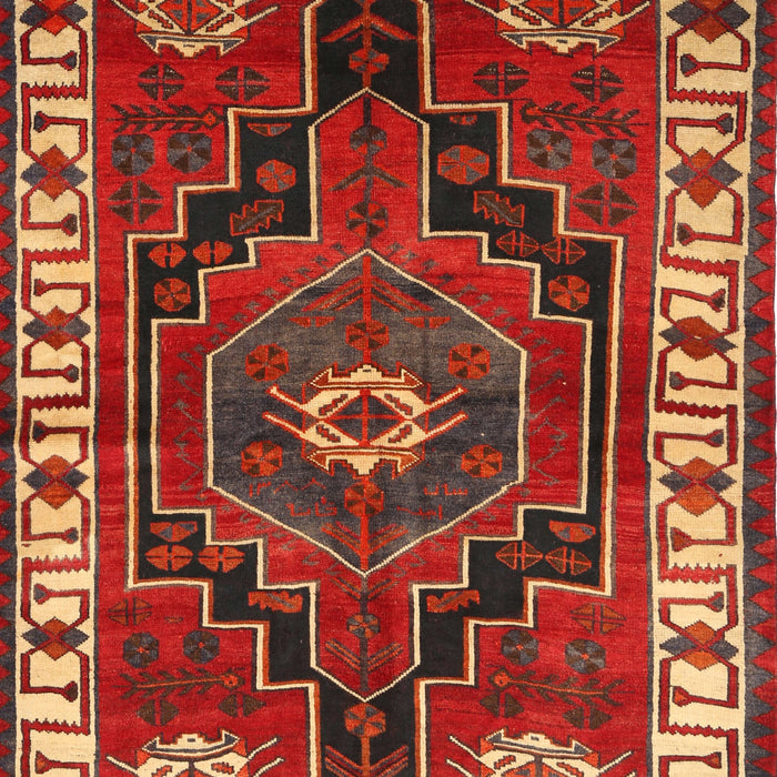 Machine Washable Traditional Red Rug, wshtr644