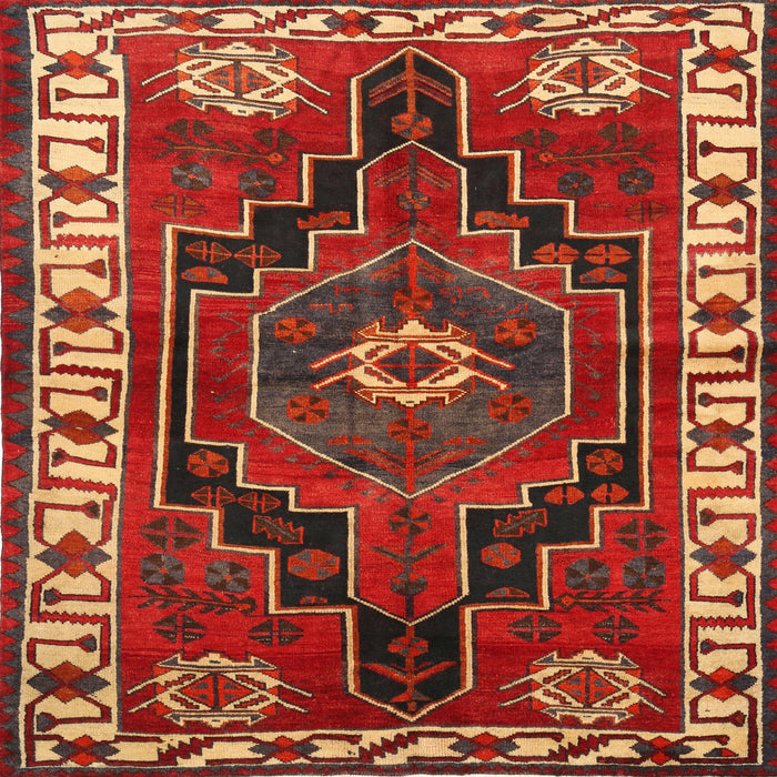 Square Traditional Red Persian Rug, tr644