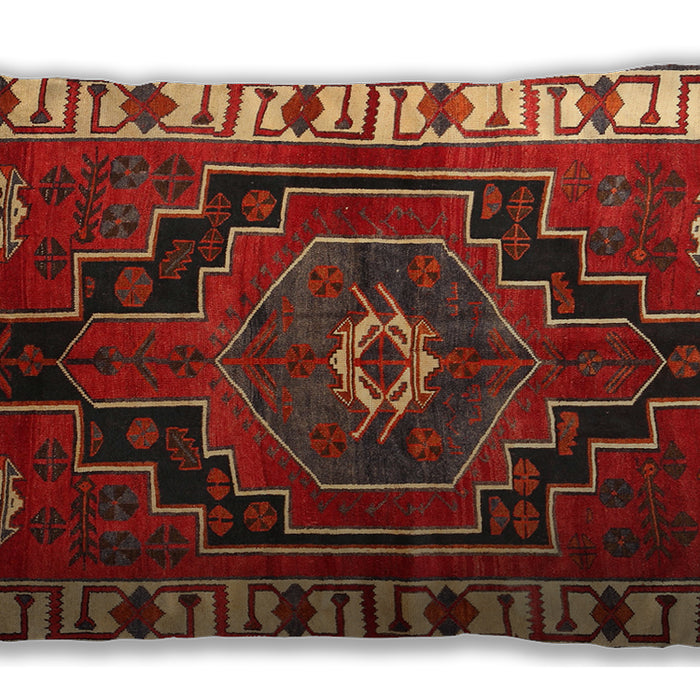 Traditional Classic Rectangular Red Lumbar Throw Pillow, 13 inch by 19 inch, lbtr644