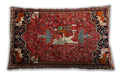 Traditional Classic Rectangular Dark Almond Brown Lumbar Throw Pillow, 13 inch by 19 inch, lbtr647