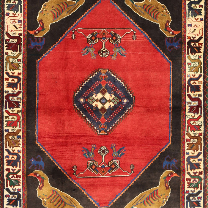 Traditional Dark Gold Brown Persian Rug, tr648